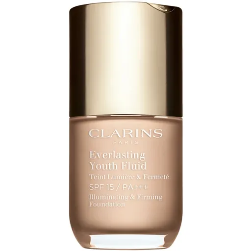 Clarins Everlasting Youth Fluid Foundation rozjasňujúci make-up SPF 15 odtieň 100 Lily 30 ml