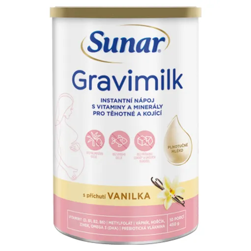 SUNAR Gravimilk s príchuťou vanilky 450 g