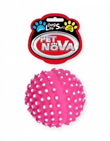 Pet Nova VIN DENTBALL RED hračka pre psy loptička ružová 6,5cm