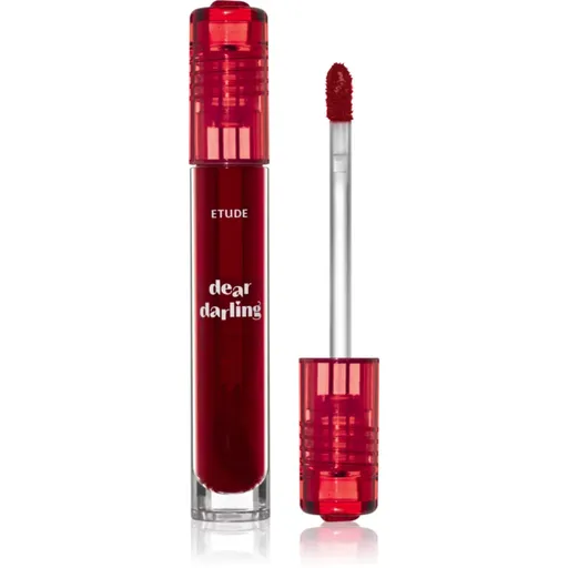 ETUDE Dear Darling Water Gel Tint farba na pery s gélovou textúrou odtieň 04 Plum Red 5 g