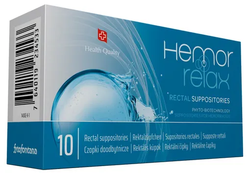 Fytofontana Hemorrelax rektálne čapíky 10 ks
