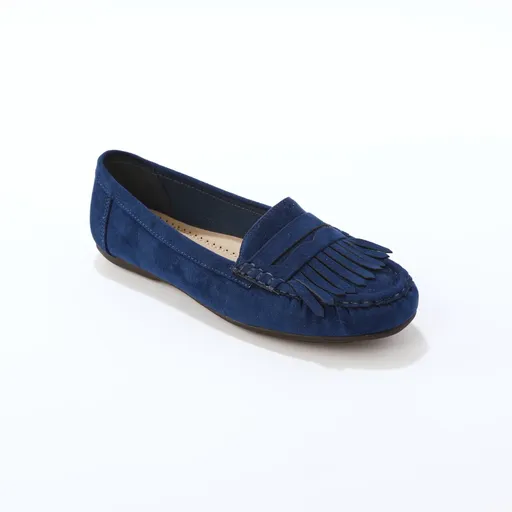 Mokasíny z imitácie semišu