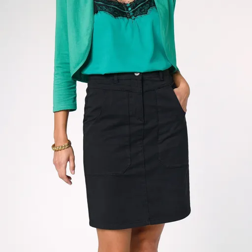 Rovná keprová sukňa