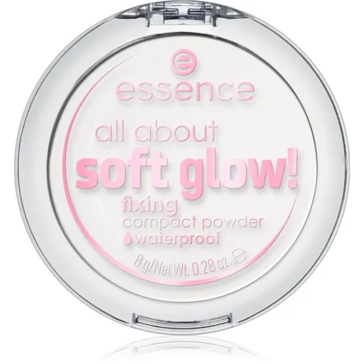 essence All About Soft Glow! transparentný fixačný púder pre rozjasnenie pleti 8 g
