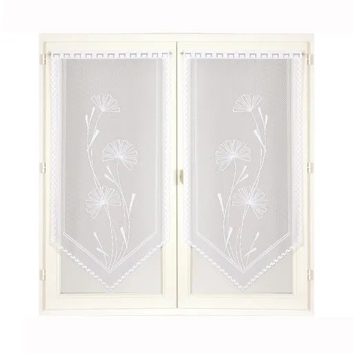 Vitrážová záclona Púpavy do špičky, 1 pár