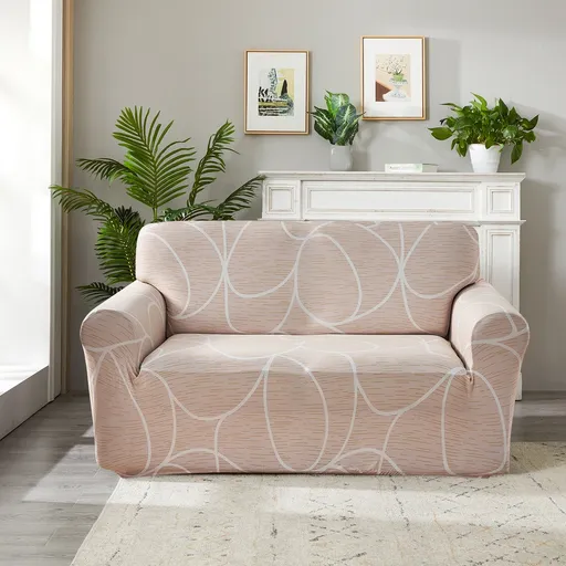 4Home Napínací poťah na kreslo Abstract béžová, 90-140 cm + obliečka na vankúšik zadarmo, 90-140 cm