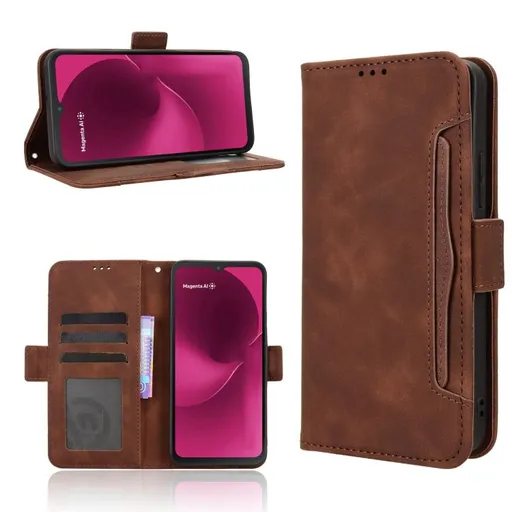 SLOT Peňaženkový obal pre T Phone 3 hnedý