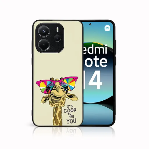 MY ART Ochranný kryt pre Xiaomi Redmi Note 14 GIRAFFE (180)