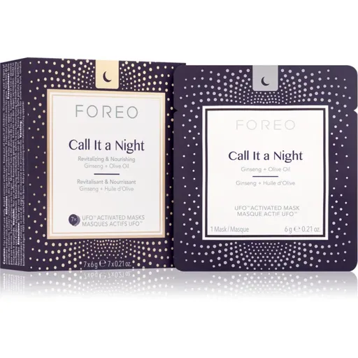 FOREO UFO™ Call It a Night nočná revitalizačná maska pre obnovu pleti s vyživujúcim účinkom 7x6 g