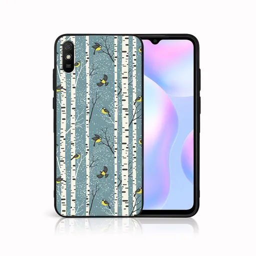 MY ART Kryt s vianočným dizajnom Xiaomi Redmi 9A / 9AT BIRCH (072)