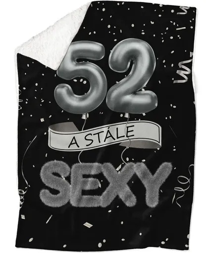 Deka Stále sexy – Čierna (vek: 52, Podšitie baránkom: ÁNO)