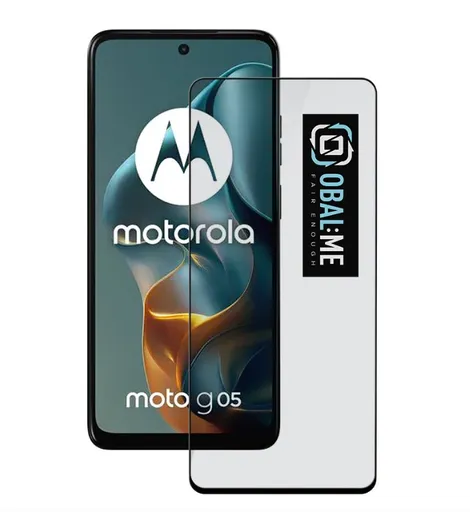 OBAL:ME 5D Tvrdené Sklo pre Motorola G05/E15 Black