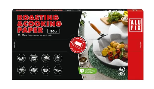 ALUFIX - Papier na kontaktný gril 33x32cm/50ks