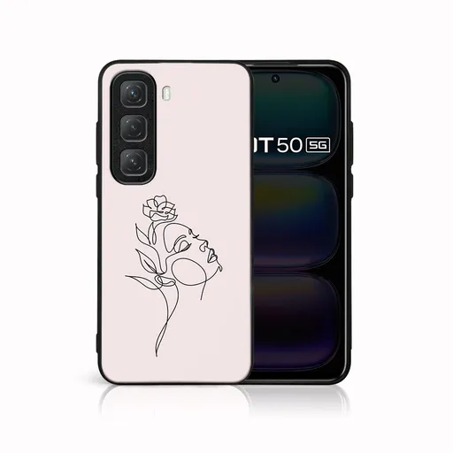 MY ART Ochranný kryt pre Infinix Hot 50 ROSE GIRL (198)