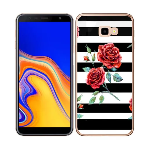 PROTEMIO MY ART Ochranný kryt Samsung Galaxy J4 Plus (J415) BLACK AND WHITE (034)