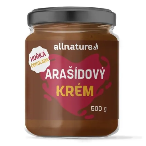 ALLNATURE Arašidový krém s horkou čokoládou 500 g