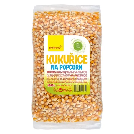 WOLFBERRY Kukurica na popcorn 1000 g