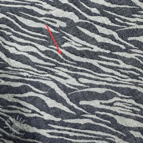 Dvojitá gázovina/mušelín JACQUARD Animal pattern navy II.trieda