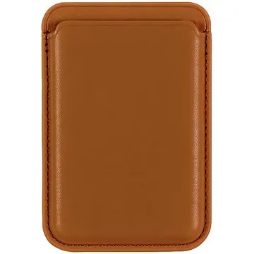 AlzaGuard Magnetic Leather Card Wallet hnědá (AGD-PWML001C)