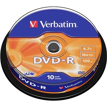 Verbatim DVD-R 16×, 10 ks Cake-Box (43523)