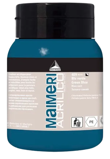 MAIMERI ACRILICO - Akrylové farby 409 - green blue, 0,5 L