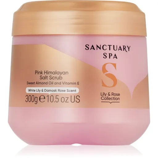 Sanctuary Spa Lily & Rose Collection ošetrujúci telový peeling s vôňou kvetín 300 g