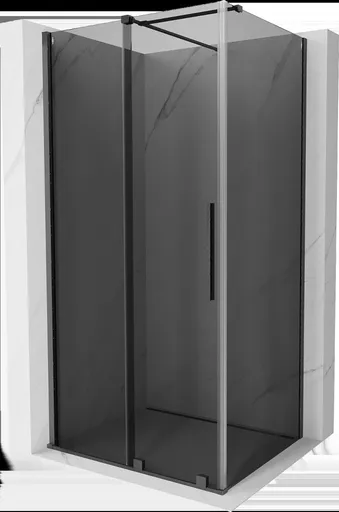 MEXEN/S - Velár sprchovací kút, posuvné dvere 140 x 90, grafit, grafit kartáčovaná 871-140-090-41-66