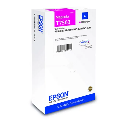 EPSON T7563 (C13T75634N) - originálna cartridge, purpurová, 1500 strán