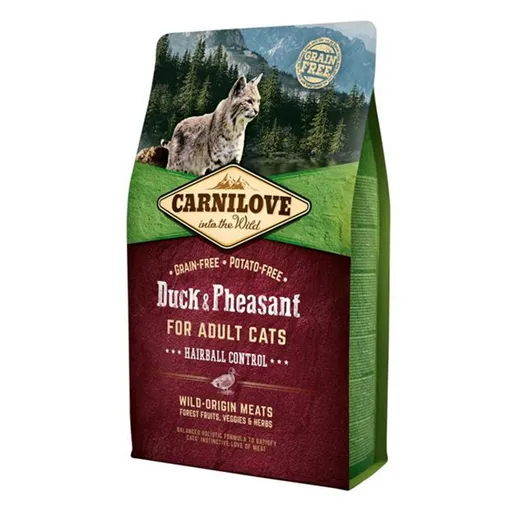 CARNILOVE Duck & Pheasant Hairball Contr granule pre mačky 1 ks, Hmotnosť balenia: 2 kg