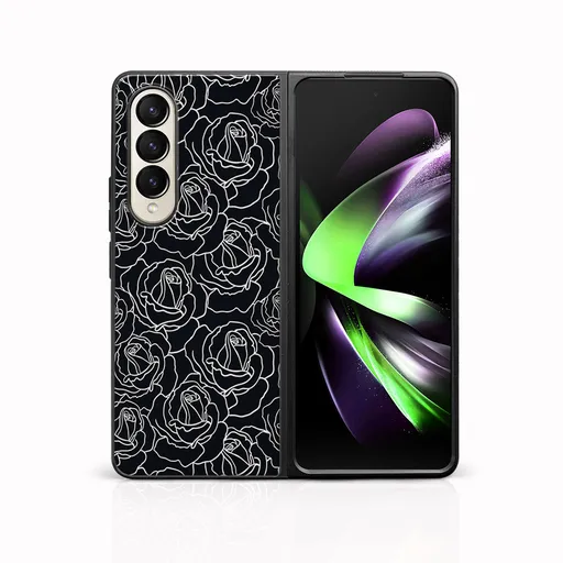 MY ART Ochranný kryt pre Samsung Galaxy Z Fold4 5G ROSES (172)