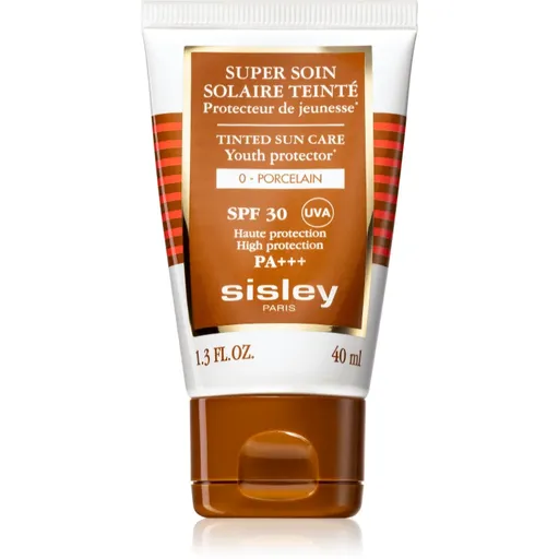 Sisley Super Soin Solaire Teinté ochranný tónovací krém na tvár SPF 30 odtieň 0 Porcelain 40 ml