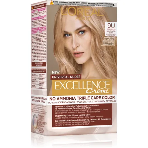 L’Oréal Paris Excellence Universal Nudes permanentná farba na vlasy odtieň 9U 1 ks