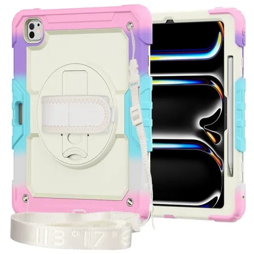 SOLID 360 Odolný obal pre Apple iPad Pro 13 2024 / M5 2025 RAINBOW