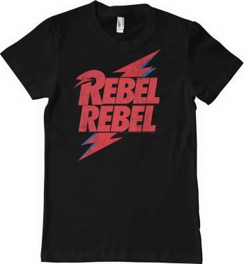 David Bowie Tričko Rebel Rebel Unisex Black XL