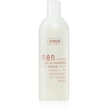 Ziaja Men šampón a sprchový gél 2 v 1 Red Cedar 400 ml