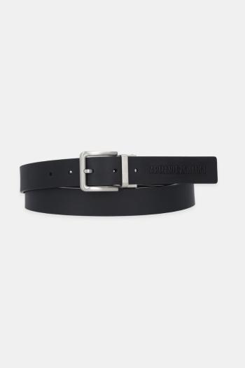 Kožený opasok Armani Exchange čierna farba, XM001700 AF17392