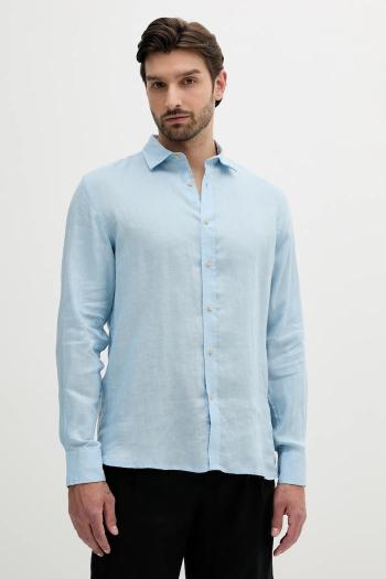 Ľanová košeľa Liu Jo regular, s klasickým golierom, QA5097 T4359