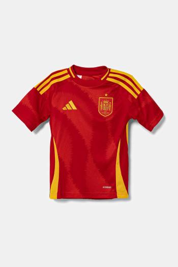 Detské tričko adidas Performance červená farba, vzorované, IP9351