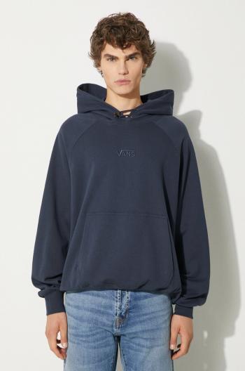 Bavlnená mikina Vans Premium Classics LX Hoodie Fleece pánska, tmavomodrá farba, s kapucňou, jednofarebná, VN000GZ1D6Q1