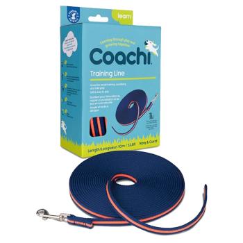 COACHI Training Line výcvikové vodítko modré & oranžové 10 m