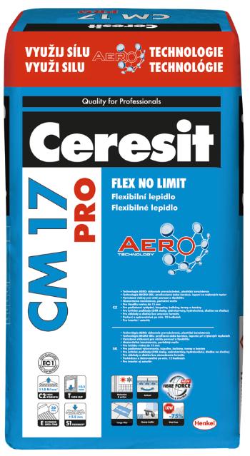 CERESIT CM17 PRO - Vysokoflexibilné cementové lepidlo 5 kg
