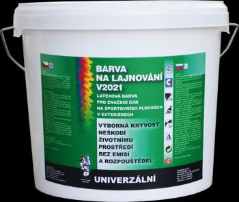 V2021 Latexová farba pre značenie čiar biela 10 kg