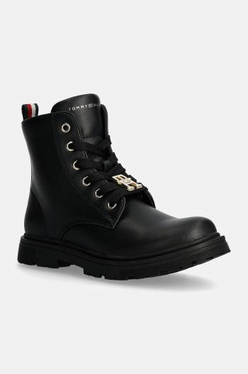 Detské workery Tommy Hilfiger čierna farba, T1A5-33561