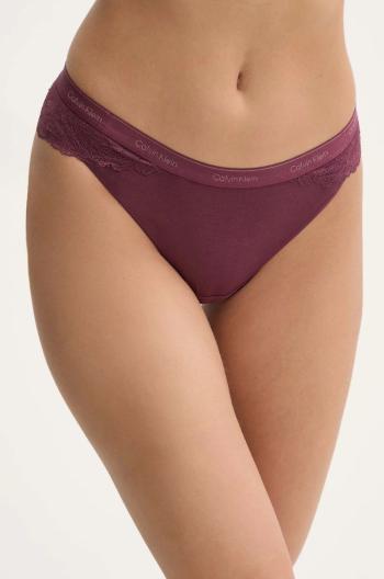 Nohavičky Calvin Klein Underwear ružová farba, priesvitné, 000QF7979E