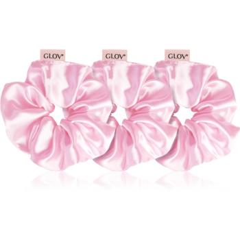 GLOV Satin Scrunchies S/M/L gumičky do vlasov Pink 3 ks