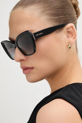 Slnečné okuliare Dolce & Gabbana dámske, čierna farba, 0DG4348