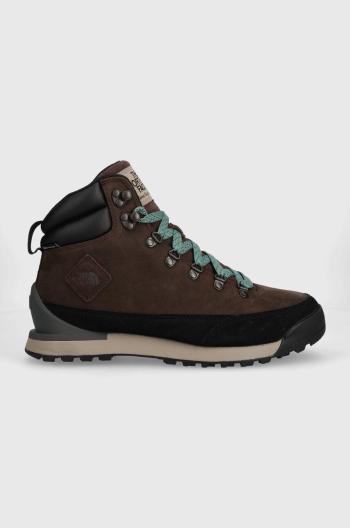 Topánky The North Face Back-To-Berkeley IV Leather WP pánske, hnedá farba, jemne zateplené