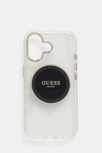Puzdro na mobil Guess iPhone 16 čierna farba, GUHMP16SHTDRCEDK
