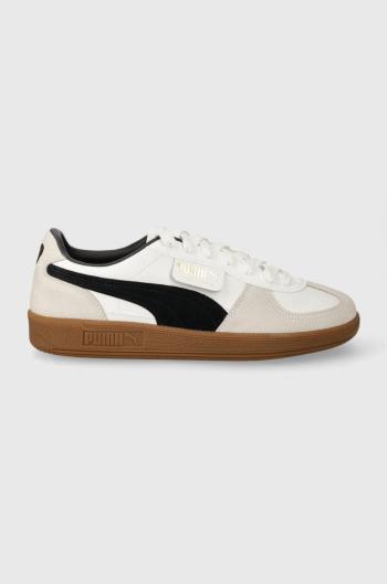 Kožené tenisky Puma Palermo biela farba, 396464