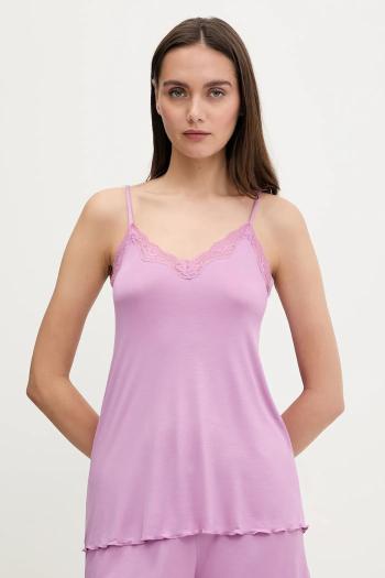 Pyžamový top United Colors of Benetton fialová farba, 3Z123H00J